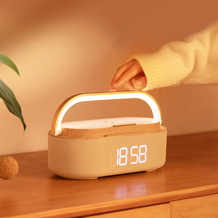 Đèn ngủ đa năng tích hợp loa bluetooth báo thức, sạc nhanh không dây Vie-Relax