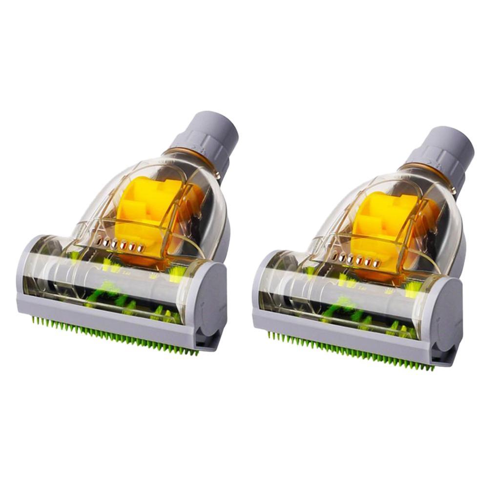 2xMini Vacuum Floor Brush Pet Hair Mites Remover Brush 35mm Inner Dia.