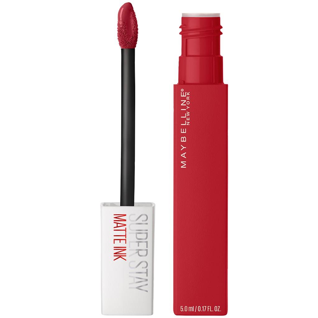 Son kem chuẩn lì giữ màu 16h Maybelline Super Stay Matte Ink Phiên Bản City (5ml) Tông 220 Ambitious