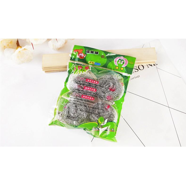 Set 4 Miếng Bùi Nhùi Cước Sắt Rửa Chén Đĩa B061