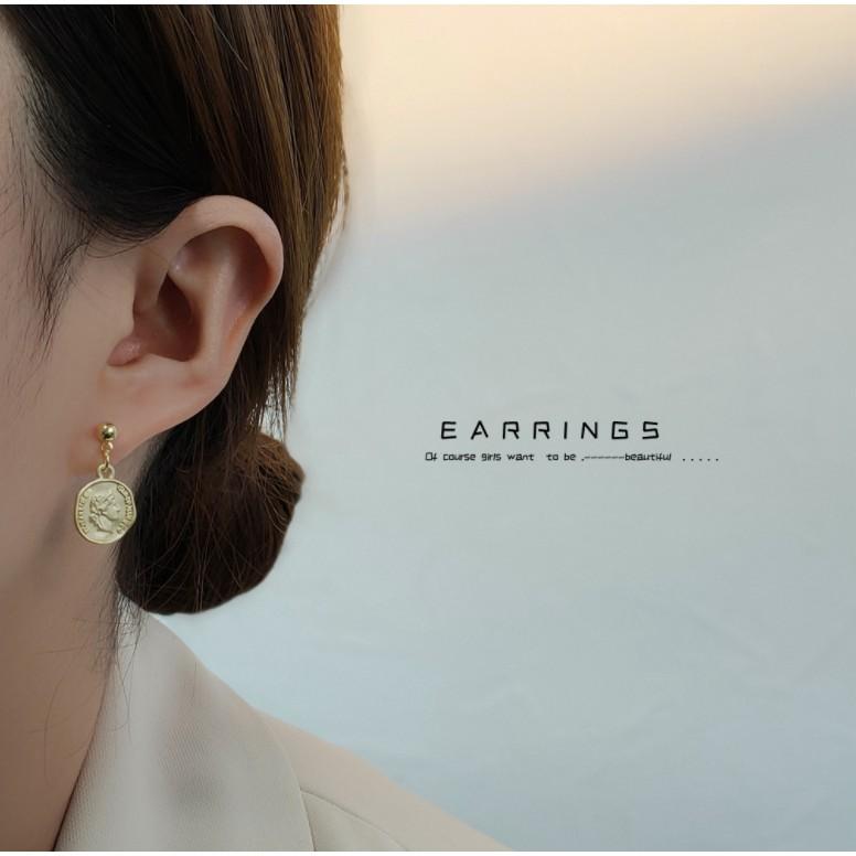 Bông tai mạ vàng, Khuyên tai 2 kiểu dáng độc đáo thời trang dành cho nữ