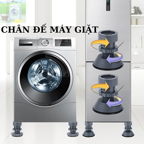 Bộ 4 Chân Chống Rung Máy Giặt, Tủ Lạnh Thay Đổi Kích Thước Tiện Lợi