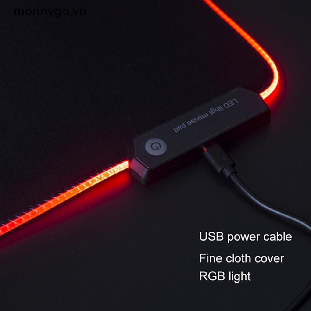 Thảm lót chuột chơi game có đèn LED RGB nhiều màu cho PC Laptop
