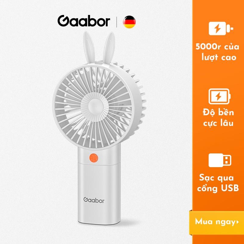 Quạt cầm tay mini tích điện GAABOR GFH-N78A sạc USB di động tiện lợi - Hàng chính hãng