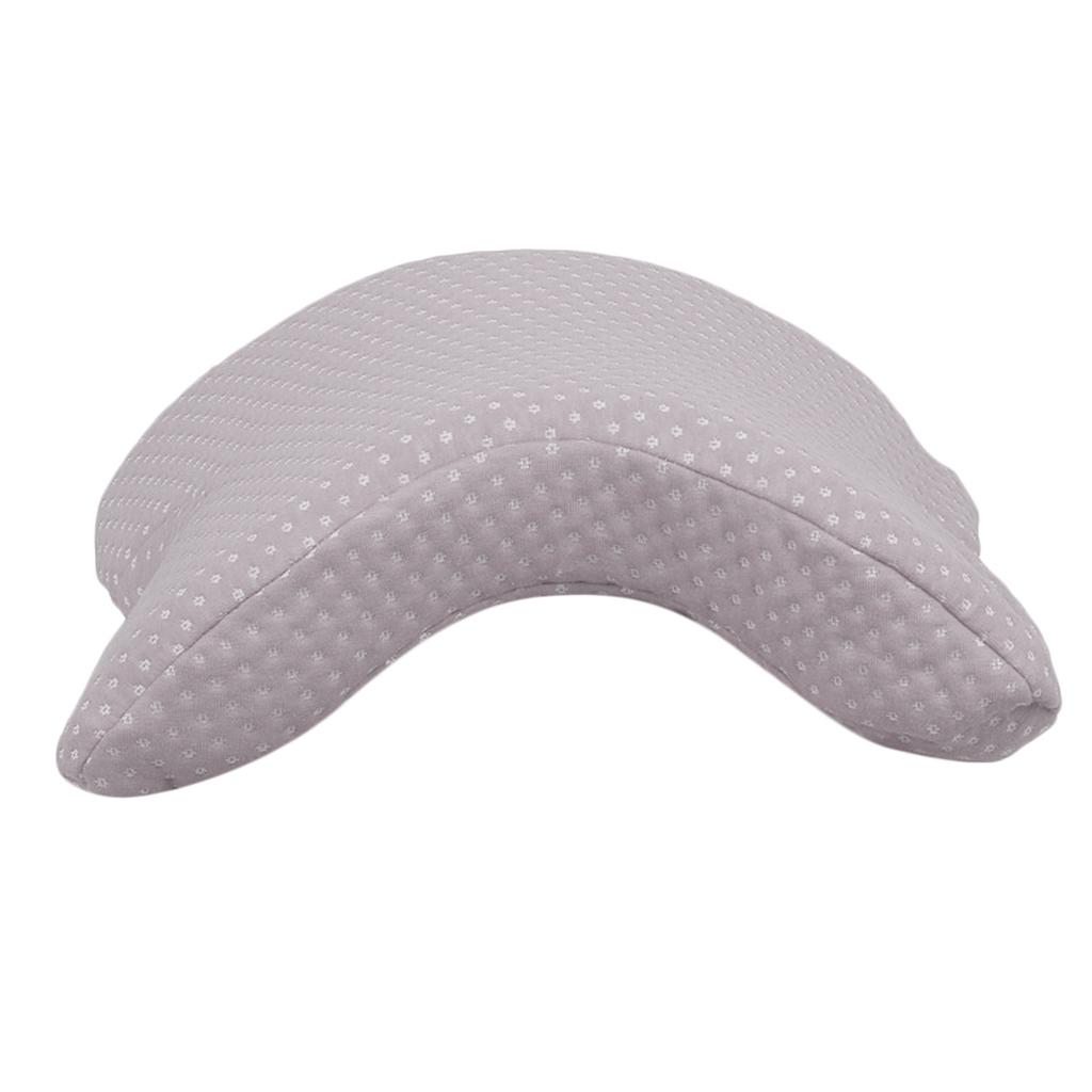 2x Hand Pillow U Shaped Arch Neck Pillow Plain Color for Naps Work Sofa