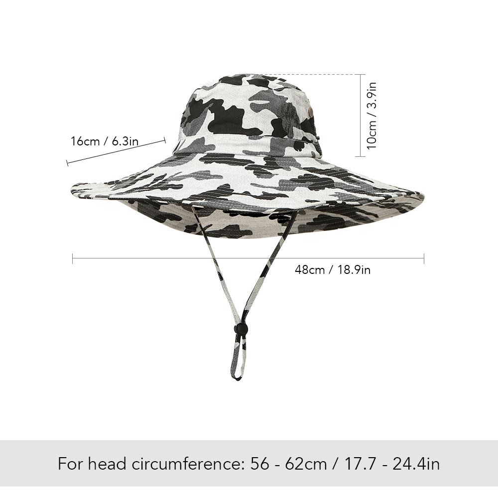 Mũ Boonie Camo Vành Rộng Để Săn Bắn Câu Cá Ngoài Trời Nắng