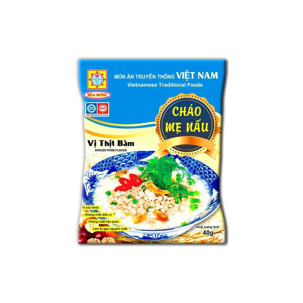 Combo 5 gói Cháo ăn liền Hoà Hưng  vị thịt bằm - Ngon như cháo mẹ nấu- Sản phầm truyền thống Sa Đéc