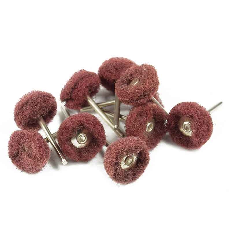 Bộ 10 Chổi Đánh Bóng Mini Trục 3mm Sợi Rối