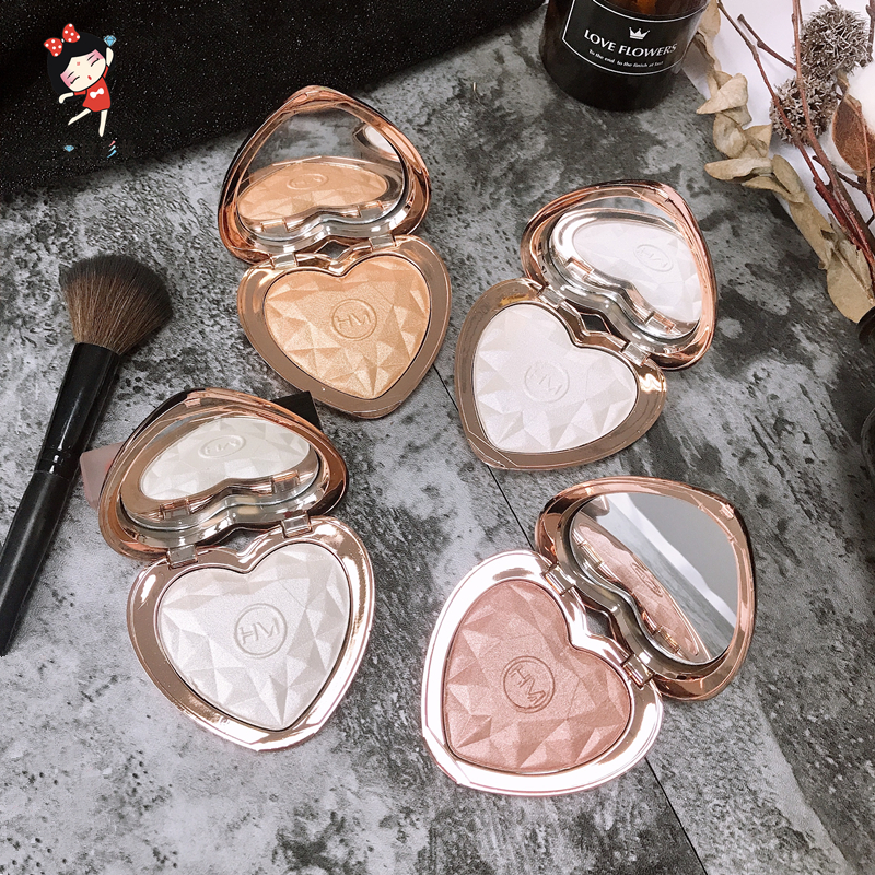 Phấn trái tim bắt sáng HudaMoji Love Highlight Powder Siêu xinh