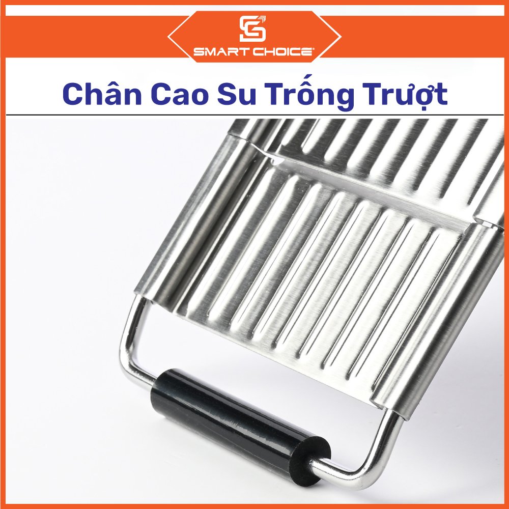 Dụng Cụ Bào Nạo Rau Củ Quả 4 Lưỡi Đa Năng Inox 304 Cao Cấp SMARTCHOICE ( Hàng Loại 1 ), Bộ Nạo Thái Lát Củ Quả Không Gỉ, Tiện Lợi, Siêu Chắc Chắn, Bền Đẹp