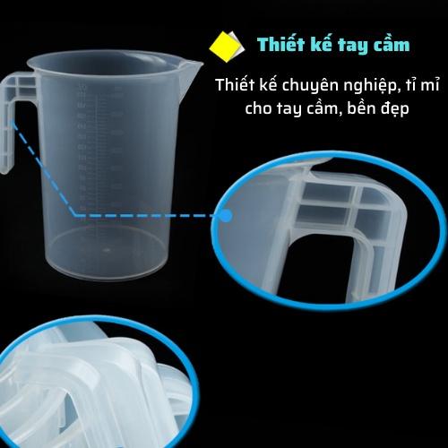 Ca đong định lượng 250ML có chia vạch bằng nhựa trong suốt cao cấp đồ dùng ly đong pha chế sữa,nước nhỏ gọn tiện lợi