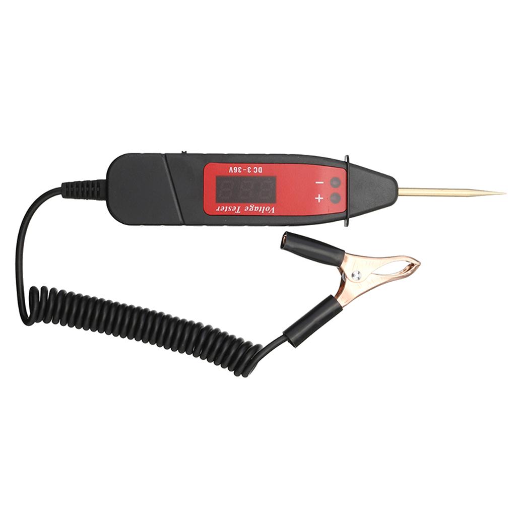 1 Ô Tô Xe Hơi MÀN HÌNH LCD Điện Điện Áp Mạch Thử Bút Chì LED Bút Thử Điện