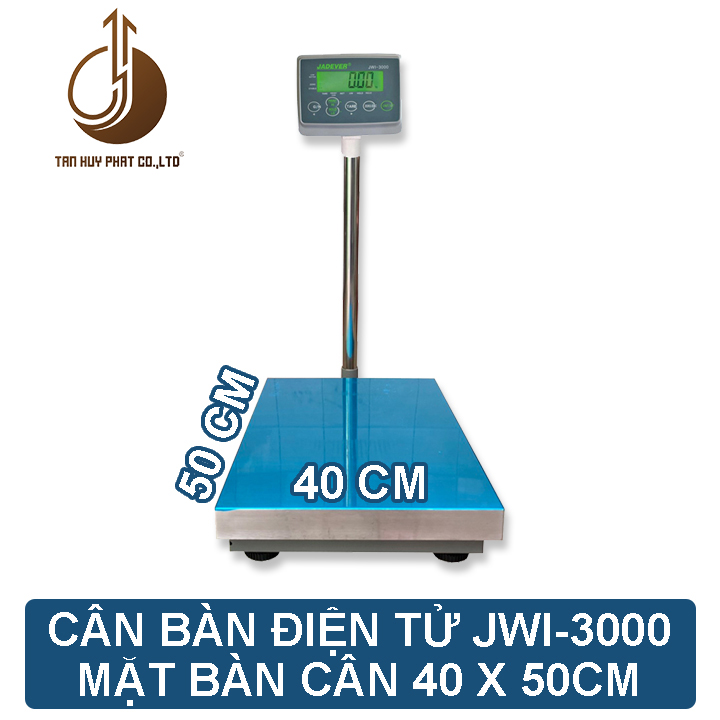 Cân Bàn Điện Tử JWI-3000 - Mặt Bàn Cân 400x500MM