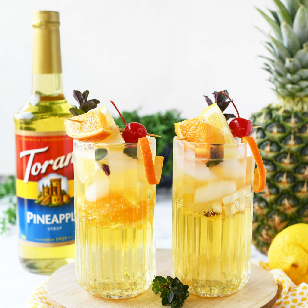 Siro Pha Chế Vị Dứa Torani Classic Pineapple Syrup 750ml Mỹ