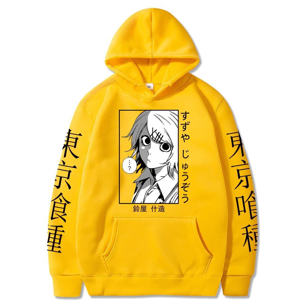 Áo hoodie nỉ Tokyo Ghoul Hoodie Anime Hoodies Juuzou Suzuya In Áo Dài Tay Quá Harajuku