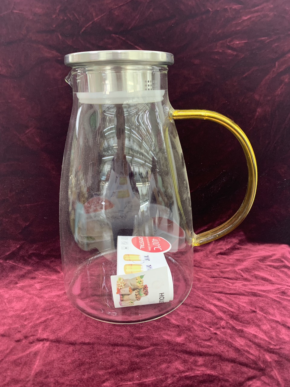 Bình đựng nước thủy chịu nhiệt cao cấp nắp inox 1650ml - ANTH676