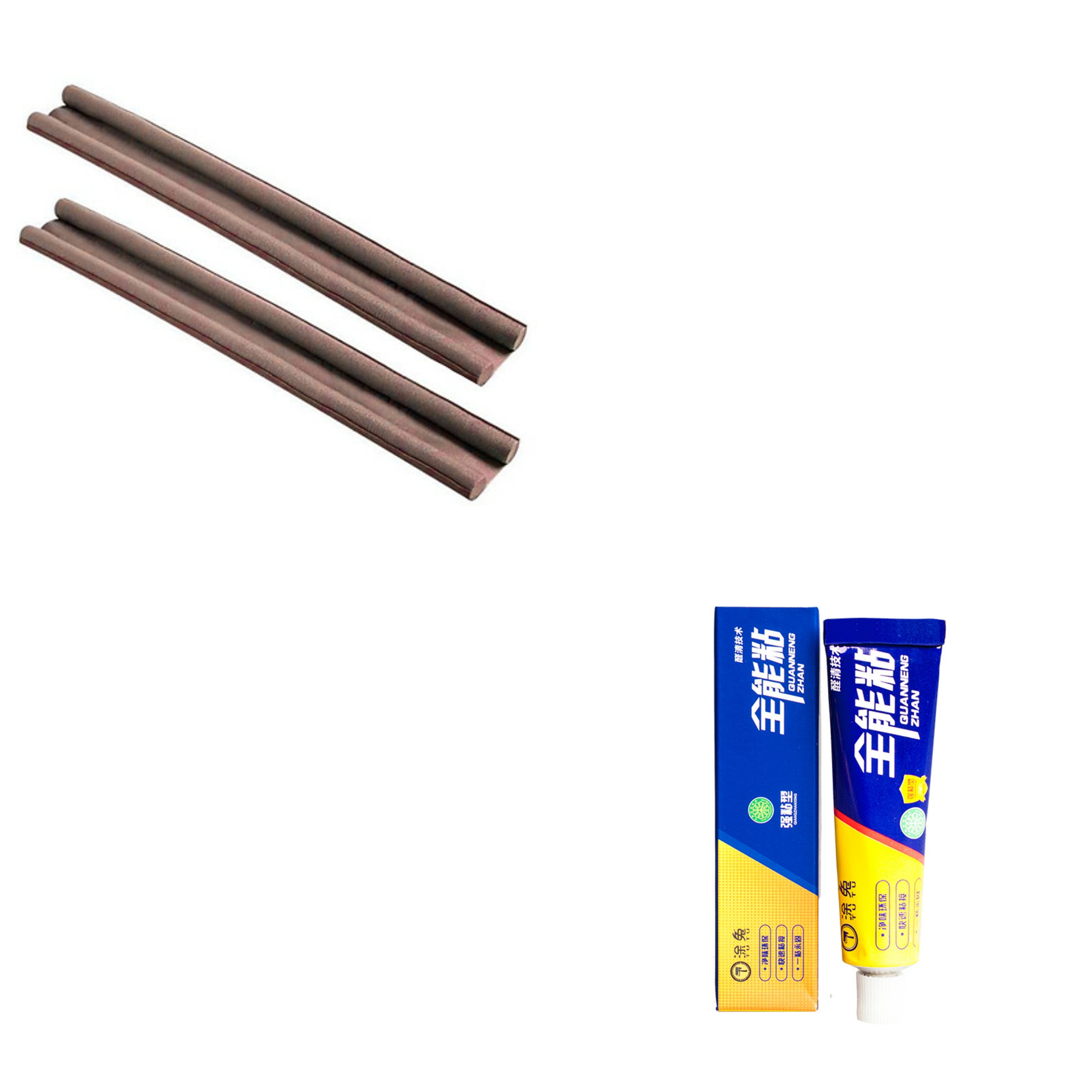 Combo 2 Thanh dán khe cửa, chân cửa đa năng + Keo dán siêu dính 20g