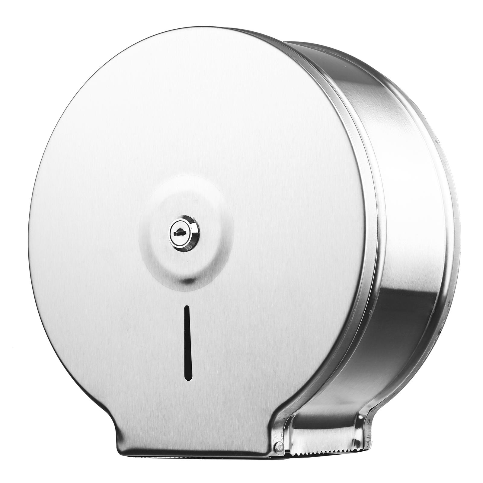Hộp đựng giấy cuộn có dung tích lớn, giá để đồ, chức năng 2 trong 1, bằng thép không gỉ