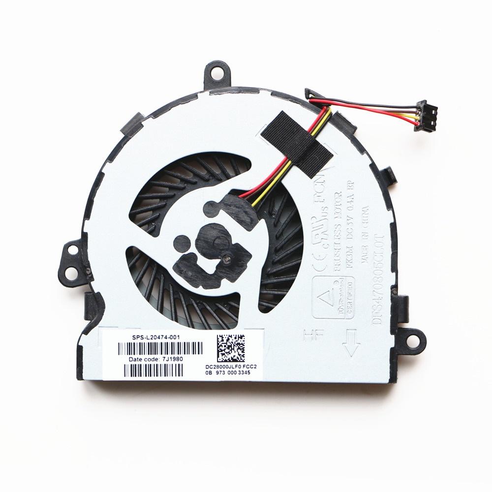 L20474-001 For HP 15-DA 15-DA0006TX 15-DA0008TX 15-DA0009TX 15-DA0010TX 15-DA0008TU 15-DA0014TU 15-DA0327TU Cpu Cooling Fan