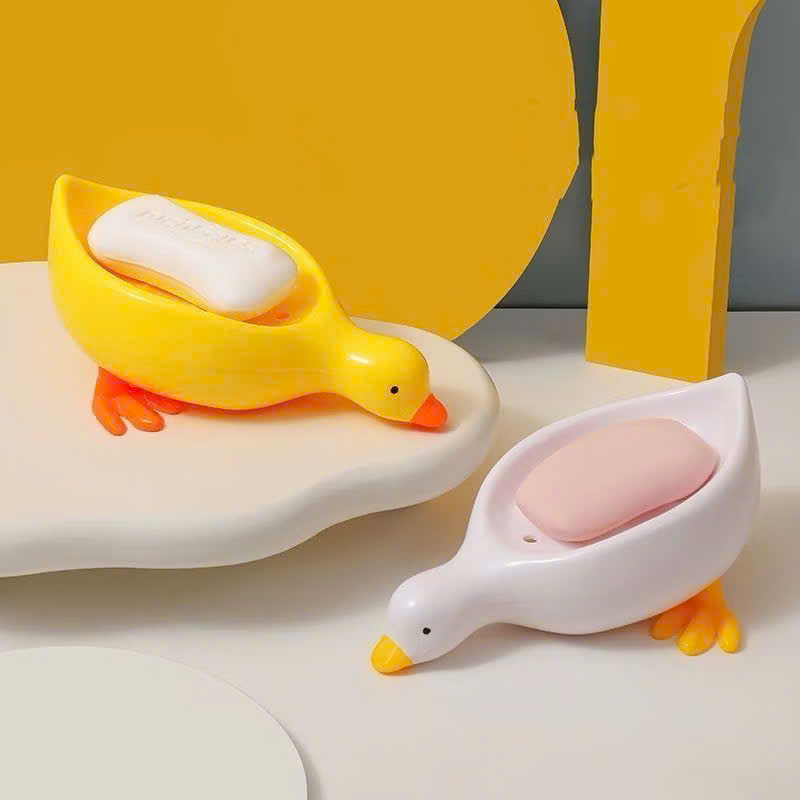 Khay Đựng Xà Bông Hình Vịt Cute, Kệ Đựng Xà Phòng Có Lỗ Thoát Nước Decor Nhà Tắm - HÀNG CHÍNH HÃNG MINIIN