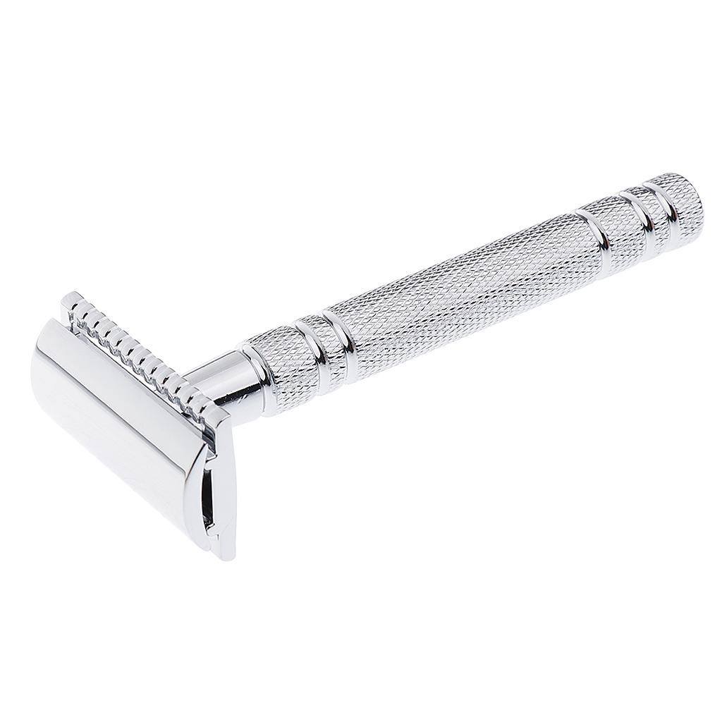 Men's Double Edge Safety Razor Alloy Classic Manual Shaving Shaver