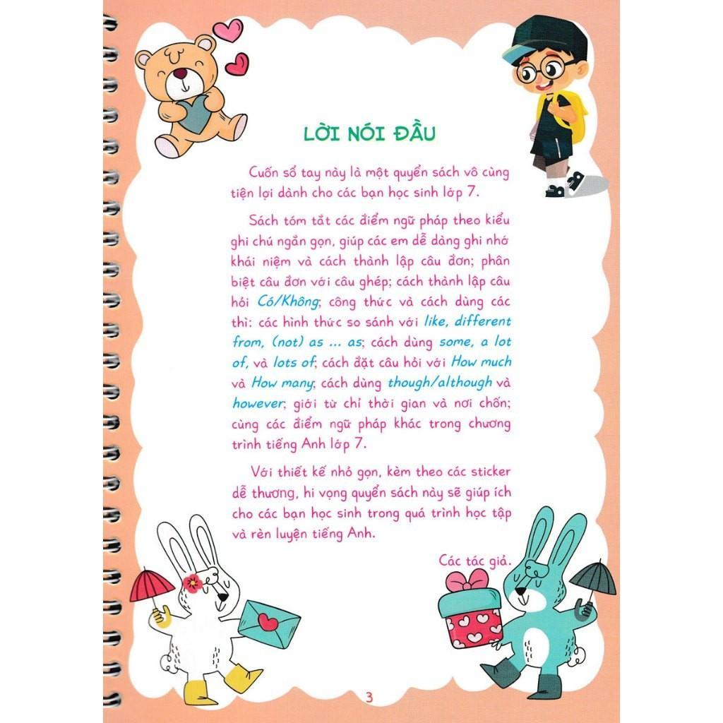 Sách - Notebook English Grade 7 - Tiếng Anh Lớp 7 - Dùng Chung Cho Các Bộ SGK Hiện Hành - Hồng Ân