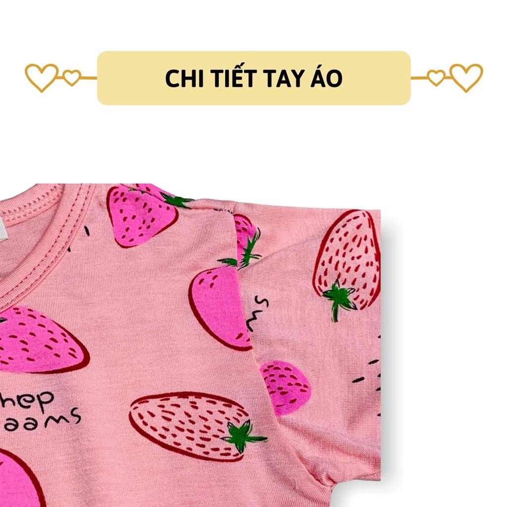 Bộ cộc tay thun lạnh in hình gấu Minky Mom siêu mềm mịn mát cho bé trai/gái BCT02