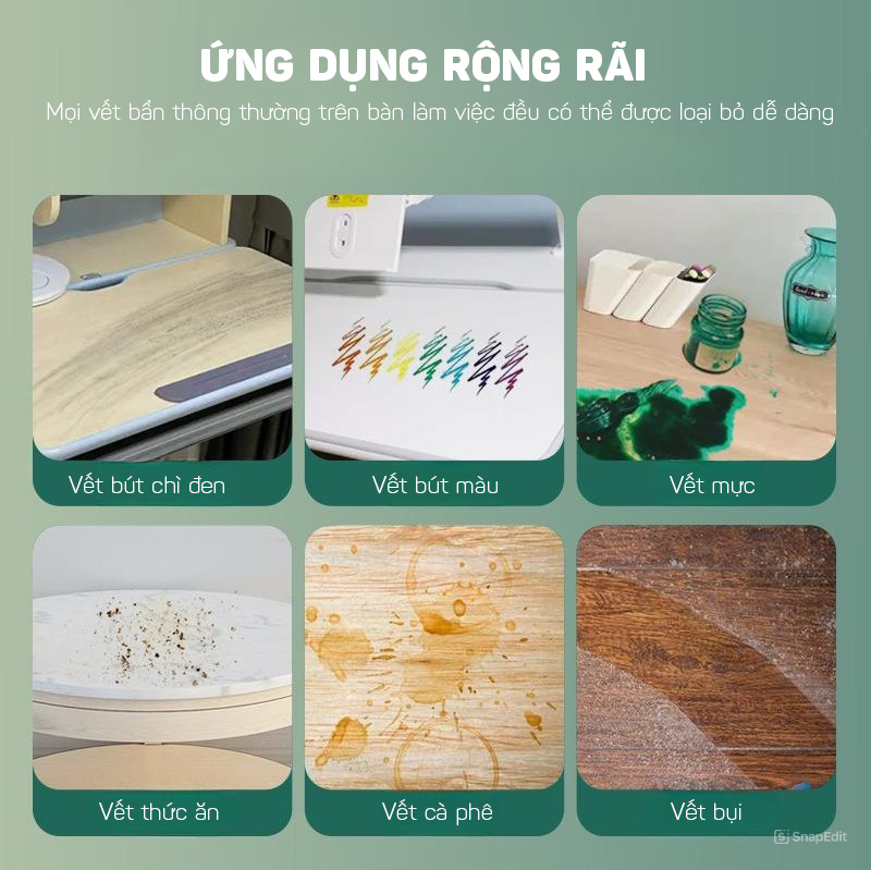 Dung Dịch Vệ Sinh Tẩy Sạch Vết Bẩn Bề Mặt Gỗ Trên Bàn Làm Việc, Bàn Học 500ML LKB- Hàng Nhập Khẩu