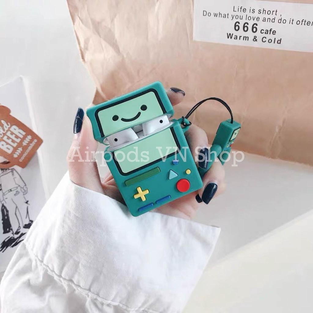 Bao Case Ốp dành cho airpod 1/2, Airpods Pro máy chơi game xanh lá cây silicon cao cấp