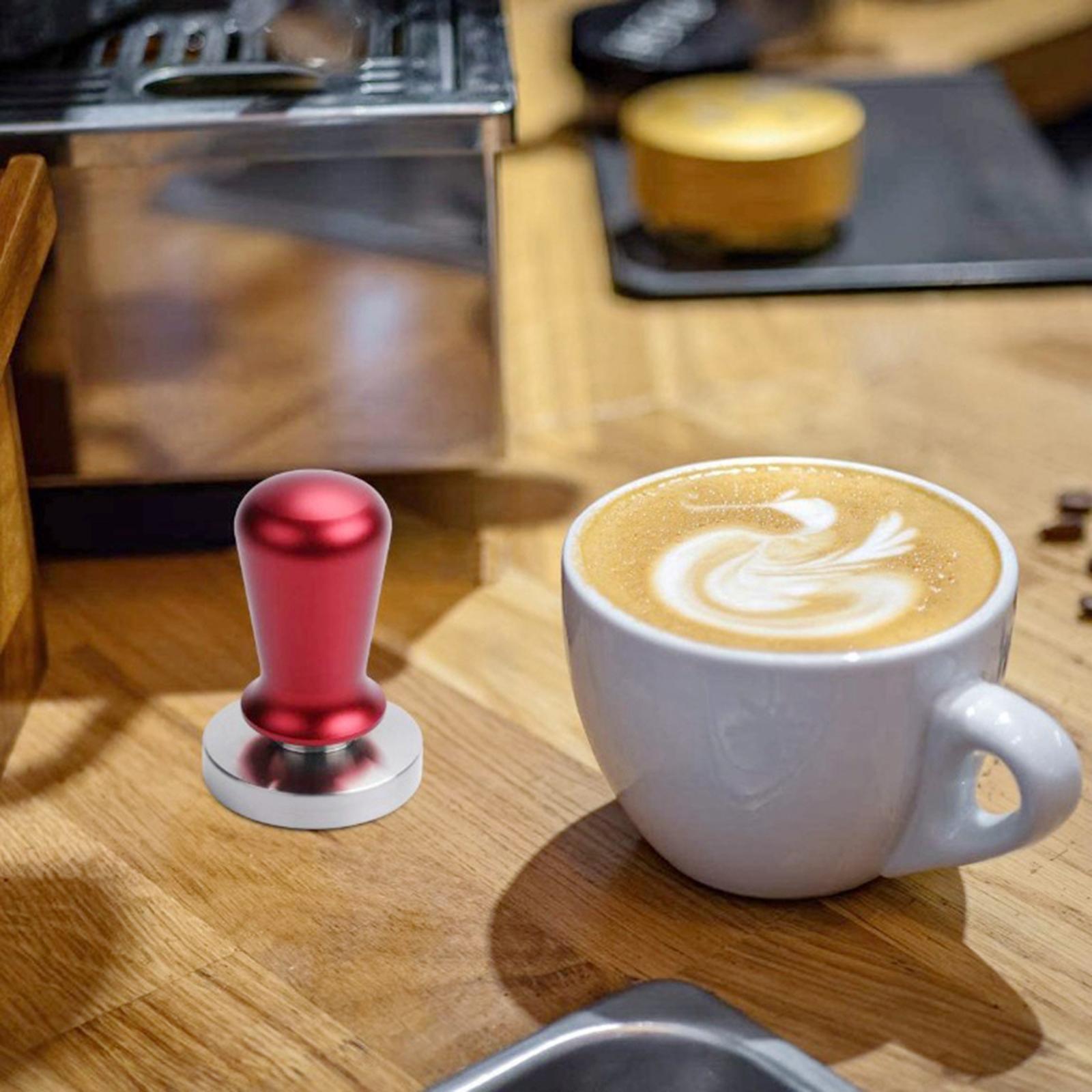 2x Barista Coffee Tamper Coffee Bean Hand Press Flat Base 57.5MM Coffee Machine Coffee Leveler Home