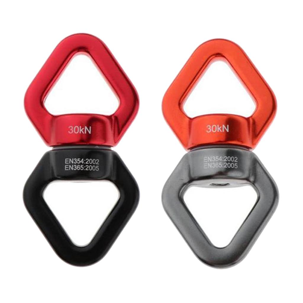 Set Of 2 Swing Swivel Rotational Rock Climbing Swivel Hanger Rope Connector