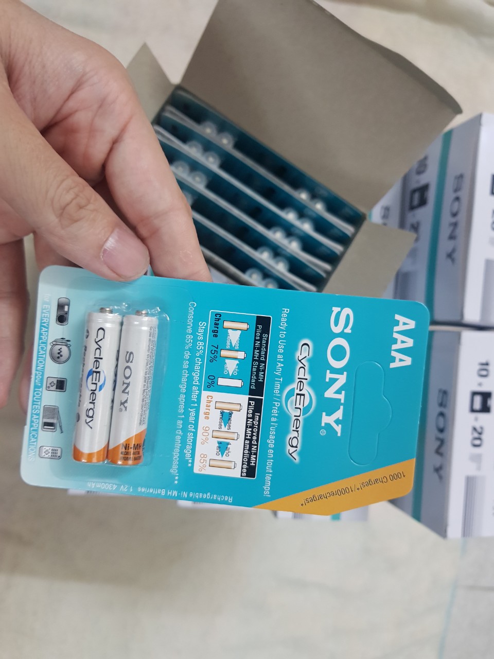 Pin tiểu sạc 2A (AA) 4600 mAh và 3A (AAA) 4300mAh dùng cho các thiết bị điện tử và bộ sạc Jiabao A612