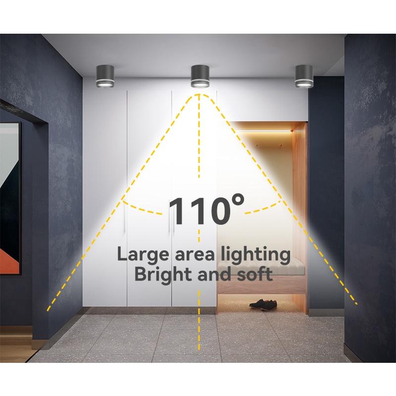 Đèn Downlight âm trần gắn trên bề mặt Đèn chiếu điểm 5/10/15w Cob Led Spot Đèn chiếu sáng trên trần Đèn chiếu sáng cho nhà bếp phòng ngủ