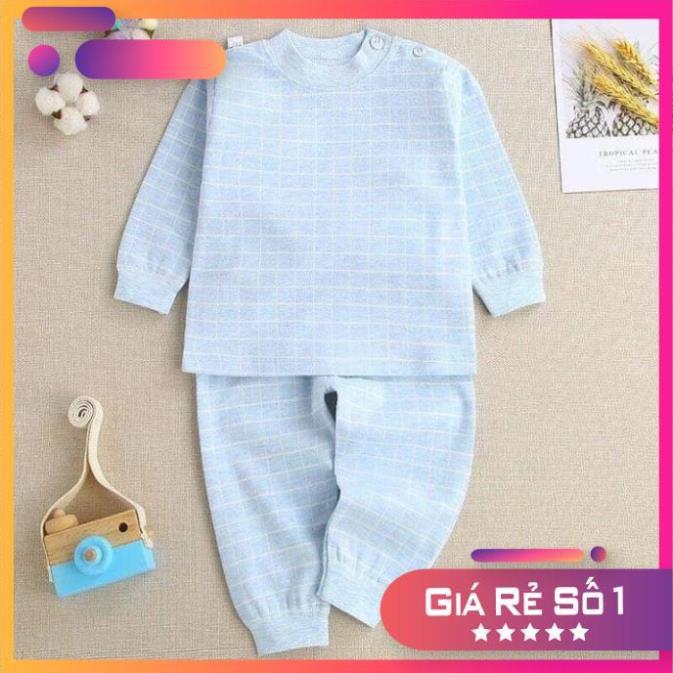 Quần áo trẻ em ️ XẢ KHO ️ Bộ cotton thu đông dài tay siêu mềm mịn co giãn bốn chiều cho bé 5 - 15 kg