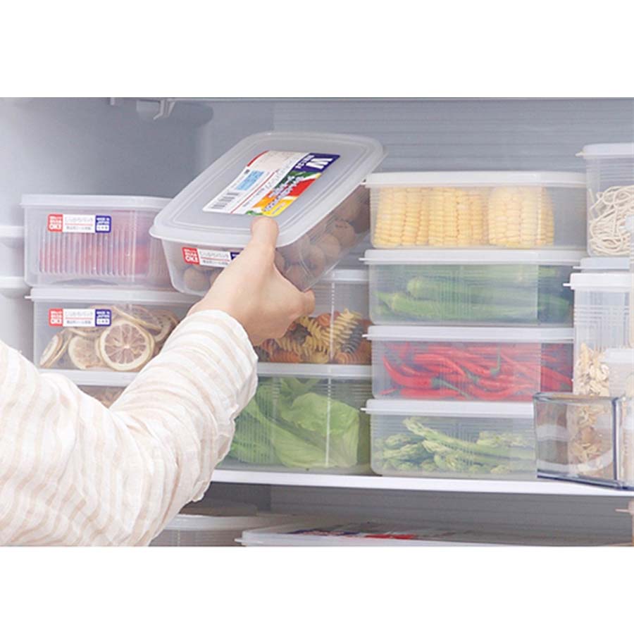 Hộp đựng thực phẩm, đồ khô cho gia đình nhựa từ PP cao cấp không chứa chất gây hại 2L - Hàng Nhật nội địa