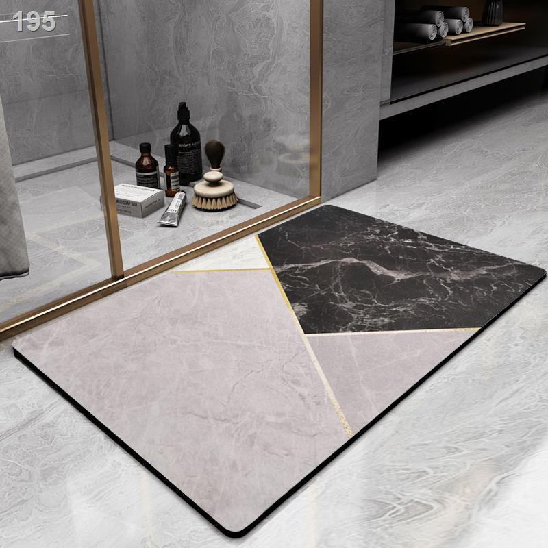 Thảm trải sàn nhà vệ sinh, cửa thấm phòng tắm, nhanh khô ngay lối ra vào, đệm chống trượt sinh bằng tảo cát