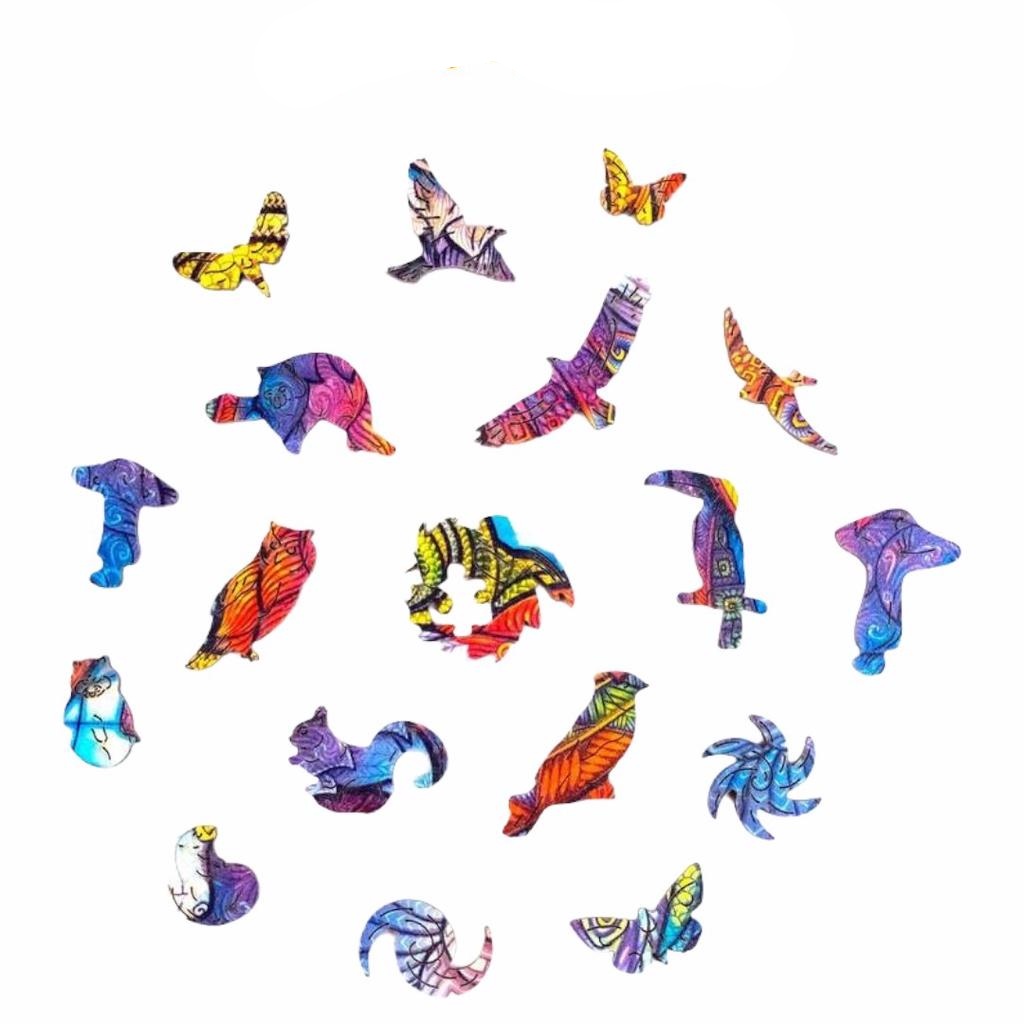 Bộ xếp hình gỗ đồ chơi   ghép hình con vật độc đáo - Con Chó- TGP005