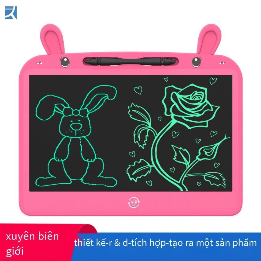 Bảng chữ viết tay LCD thỏ hoạt hình 13,5 inch thuận lợi nhất cho trẻ em vẽ và thư pháp bảng graffiti bảng viết LCD kích thước lớn