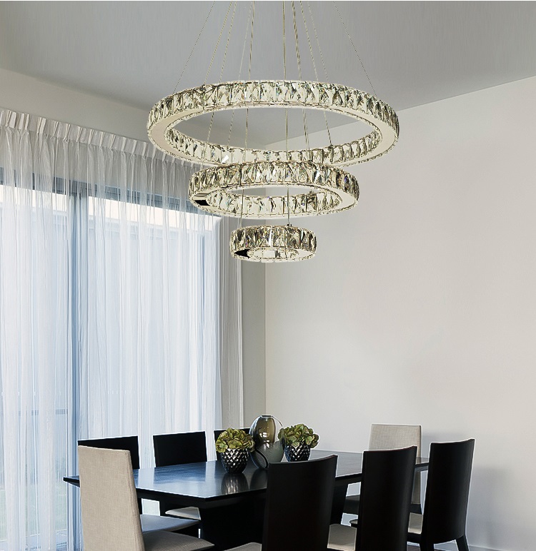 Đèn thả pha lê BOZNI hiện đại trang trí nội thất cao cấp, sang trọng (20-40-60cm).