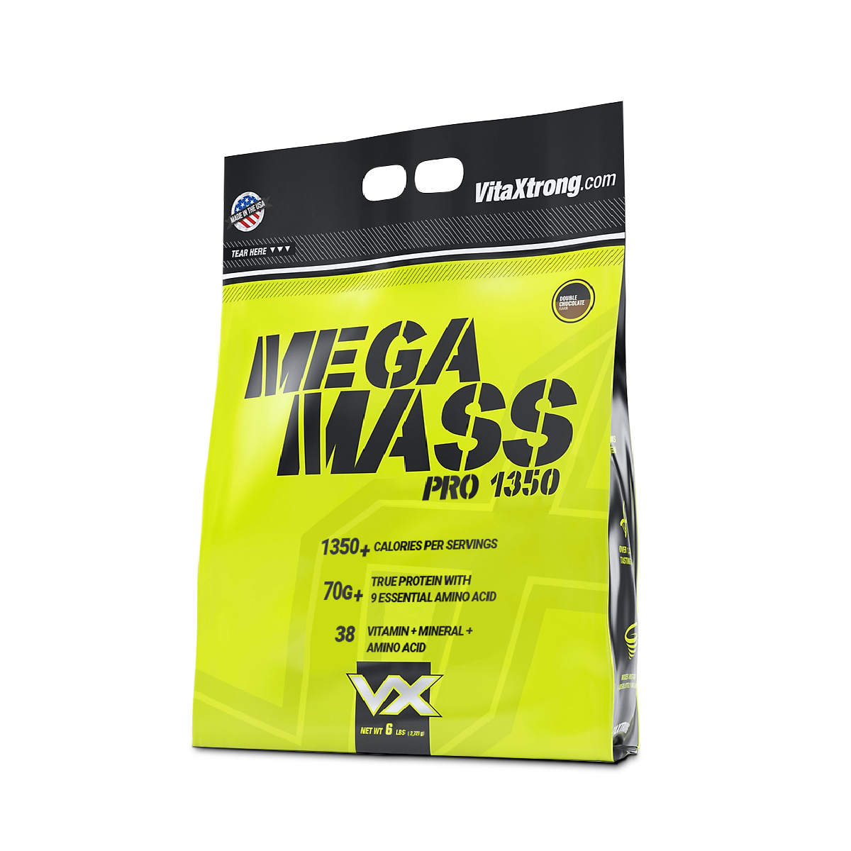 VitaXtrong Mega Mass Pro 1350 6lbs (2.7 Kg)- Sữa Tăng Cân - Tăng Cơ Bổ Sung VItamin Khoáng Chất