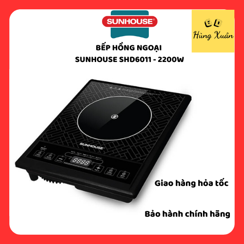 Bếp Hồng Ngoại Cảm Ứng Sunhouse SHD 6011 (2000W) - Hàng chính hãng