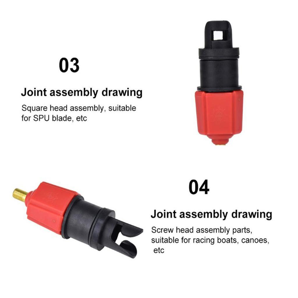 Pump Adapter Inflatable Boat Air Valve Adaptor Paddle Board Accessories
