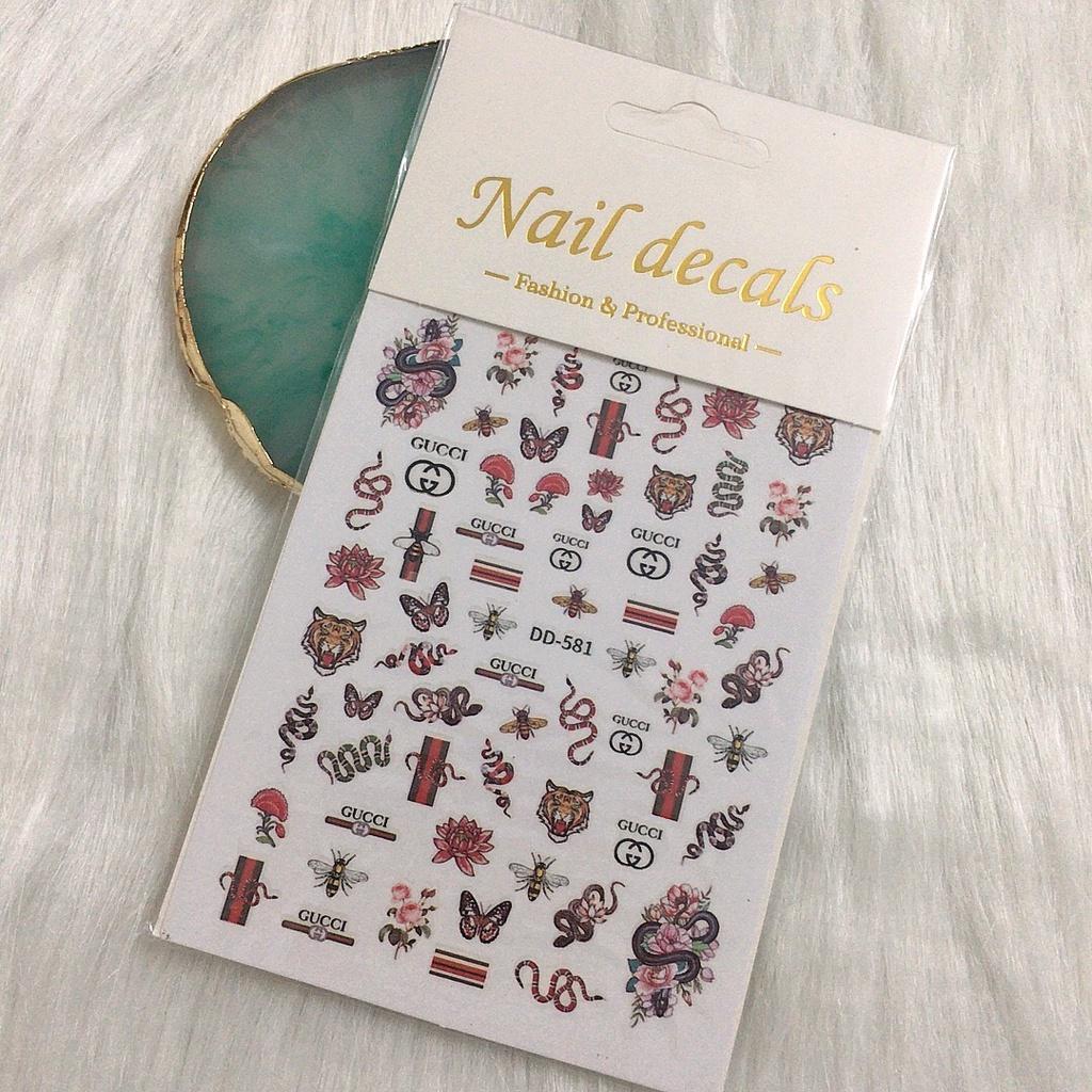 Nail art sticker, sticker dán móng, phụ kiện trang trí móng