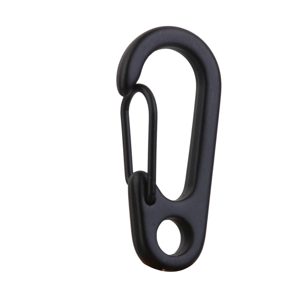 Mini Snap Spring Clip Hook Hang Buckles Carabiner Key Chain Outdoor Survival Tool