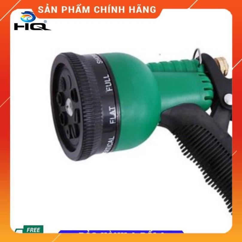 Vòi xịt rửa xe,Vòi phun nước tưới cây tăng áp thông minh 8 chế độ 815498 (cút đồng,nối đồng - dây vàng)