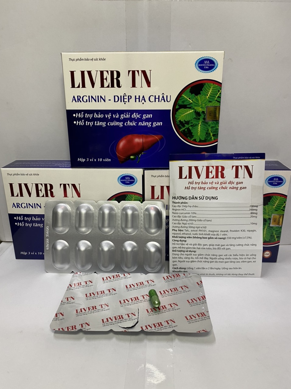 LIVER TN Giải Độc Gan, Làm Mát Gan - Hộp 30 viên
