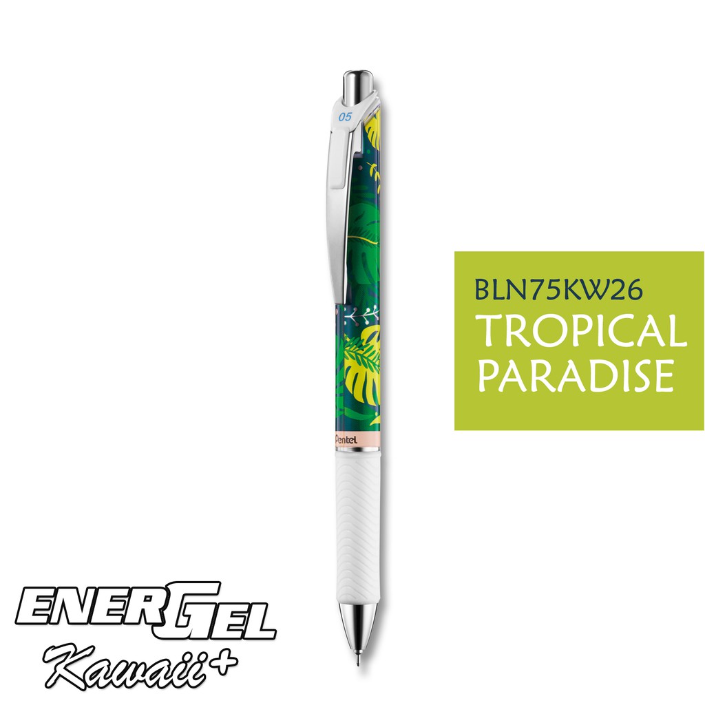 Bút gel Pentel EnerGel Kawaii - TROPICAL PARADISE - Mực xanh dương (Blue)