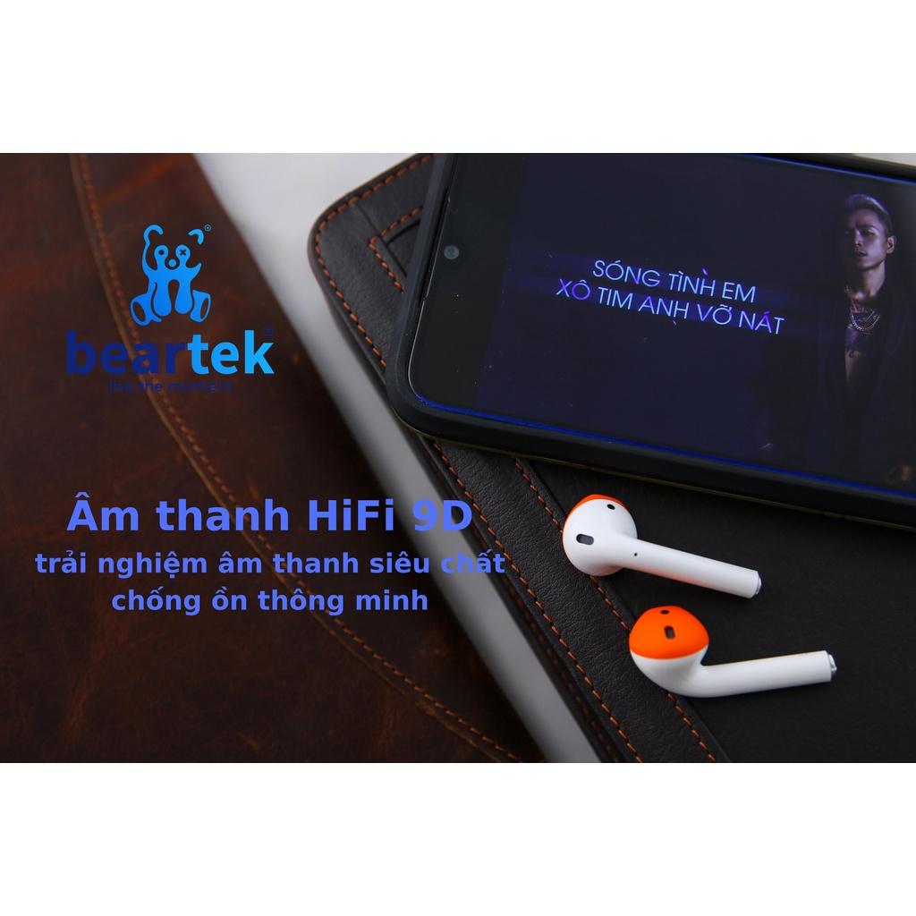 Tai nghe Bluetooth Beartek Bearpods B66 True Wireless có định vị, đổi tên, chạm cảm ứng, cửa sổ kết nối- Hàng chính hãng