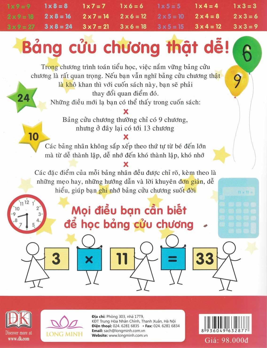 Bảng Cửu Chương Mở Rộng - Những Gợi Ý, Mẹo Hay Và Thủ Thuật Giúp Bạn Học Bảng Nhân Đến 12