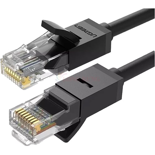 Cáp mạng dạng tròn đen đúc sẵn Ugreen Cat6 UTP 26AWG Lan Cable NW102 - Hàng chính hãng